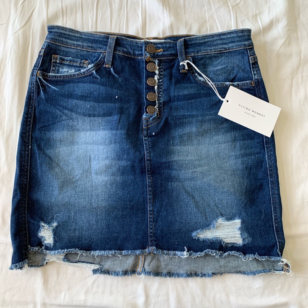 Flying monkey jean shorts